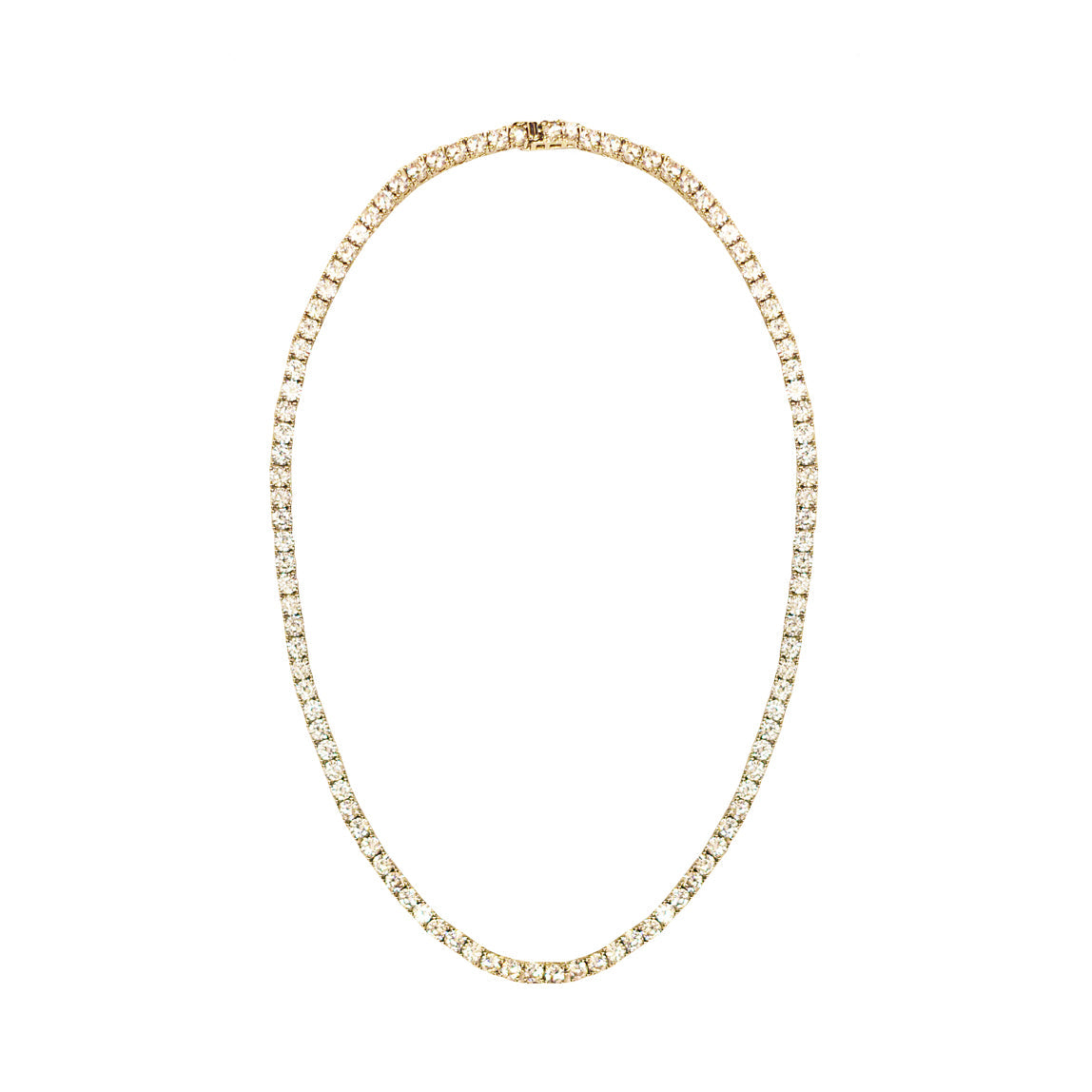 16" 14k Gold Tennis Necklace