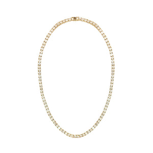 16" 14k Gold Tennis Necklace