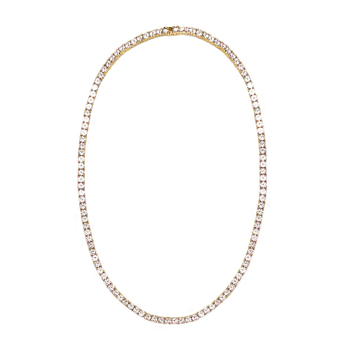 18" 14k Gold Tennis Necklace