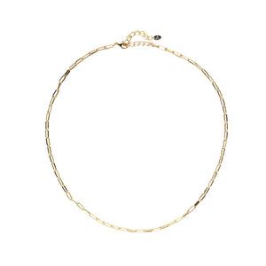 Dainty Link Necklace - 14k Gold
